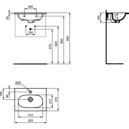 TESI UMYWALKA 50 CM