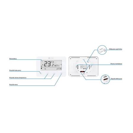 Termostat AFRISO RT05 zasilanie 230 V AC floorcontrol 5-35'C