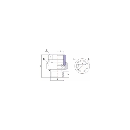 Złączka UNIPAK 0R43410002, 1/2'' (gw x gz)