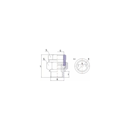 Złączka UNIPAK 0R43410141, 1/2'' (gw x gz)