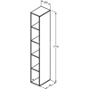 ADAPTO IPPARI OPEN COLUMN 171X25 GLS WHT