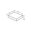 ADAPTO KONSOLA 60X50 GLS WHT