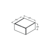 ADAPTO KONSOLA SZAF. 50X24 GRY STN