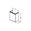 ADAPTO SZAFKA 43X26 1 DOOR ANCT/MT