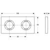 ARCHIMODULE ROZETA 2-OTWOROWA