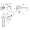 CERAFLEX BATERIA UMYWALKOWA CHR KIT2 HORYZONTALNA