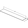 CONCA BLAT CERAM. 200X37 CM WHM BC/NC