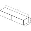 CONCA SZAFK 200X50X37 2 DR+WTOP NOC SMOK