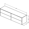 CONCA SZAFK 200X50X55 4 DR+WTOP NOC SMOK