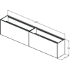 CONCA SZAFKA 240X37X55 2 DR NOWTOP ANMT