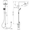 IDEAL DUO CUBE SYSTEM NATRYSKOWY. HD/200