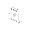 M+L LUSTRO LIGHT 50X70 38.6W 230V