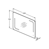 M+L LUSTRO WYS. AMBIENT 100X70 61.4W 230