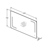 M+L LUSTRO WYS. AMBIENT 120X70 63W 230V