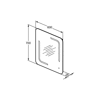 M+L LUSTRO WYS. AMBIENT 60X70 36.2W 230V