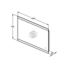 M+L LUSTRO WYS. LIGHT 100X70 76.1W 230V