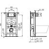 PROSYS STELAŻ WC ŚCIENNY 150 M