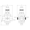 Regulator ciśnienia wody AFRISO BPR, GW 1''