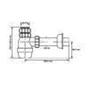 Syfon zlewozmywakowy butelkowy "duży" 11/2"x40mm bez spustu