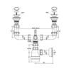 Syfon zlewozmywakowy butelkowy podwójny 11/2"X40mm z podłączeniem pralki lub zmywarki