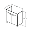 TEMPO SZAFKA 800 SDY OAK