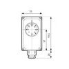 Termostat AFRISO TC2 zanurzeniowy 0-90'C, przyłącze GZ 1/2'', długość wkładki 100 mm